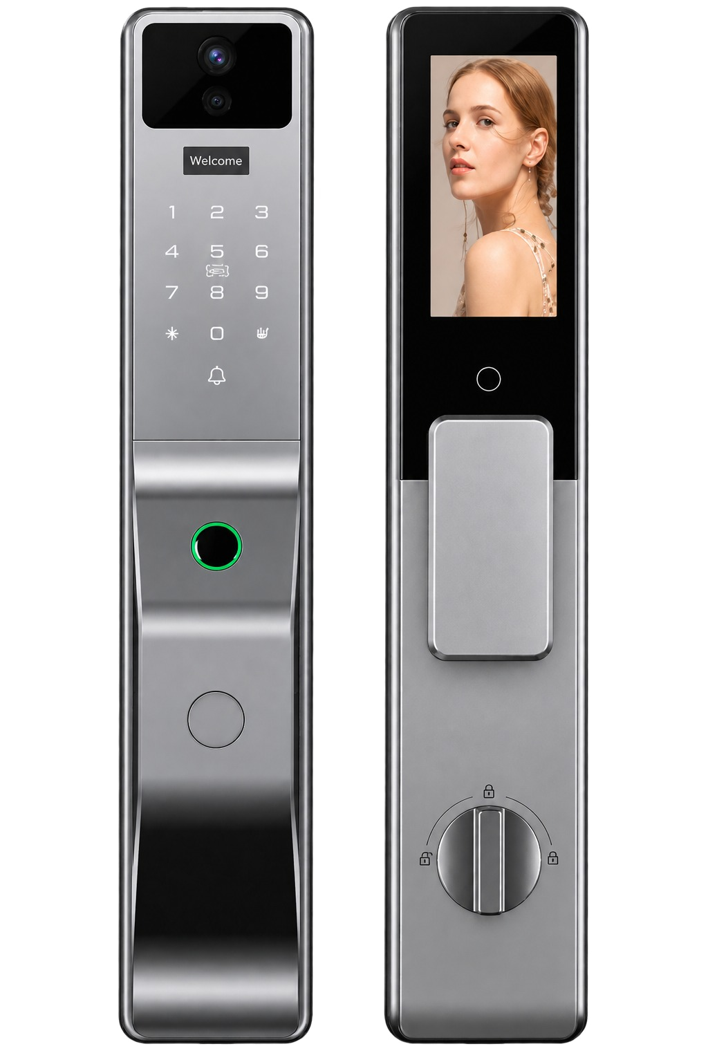 UCTEC EVO smart digital door lock with keypad and fingerprint access